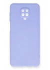 Newface Xiaomi Redmi Note 9 Pro Kılıf Nano içi Kadife Silikon - Lila