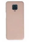 Newface Xiaomi Redmi Note 9 Pro Kılıf Nano içi Kadife Silikon - Pudra