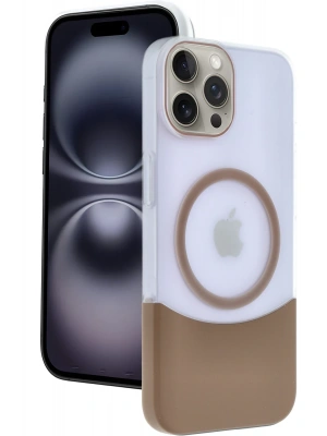 Joko Apple iPhone 15 Pro Max Velar Magsafe Kapak - Çöl Titanyum