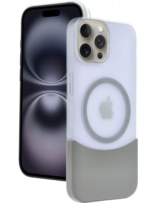 Joko Apple iPhone 15 Pro Max Velar Magsafe Kapak - Natural Grey