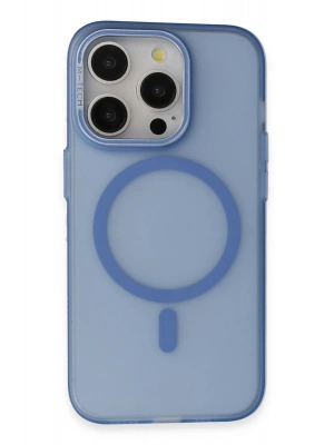 Joko iPhone 14 Pro Max Frost Standlı Magsafe Kapak - Sierra Blue