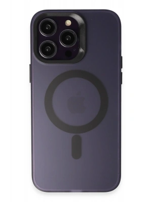 Joko iPhone 14 Pro Max Kılıf Mateks Magsafe Kapak - Derin Mor