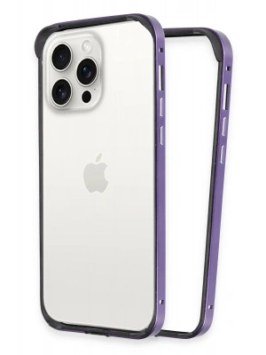 Joko iPhone 14 Pro Max Land Bumper Koruma Kapak - Derin Mor