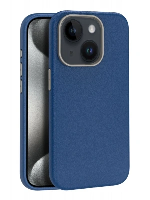 Joko iPhone 15 Kılıf Wonder Deri Magsafe Kapak - Lacivert