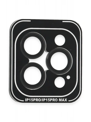 Joko iPhone 15 Pro Max PVD Metal Kamera Lens - Siyah
