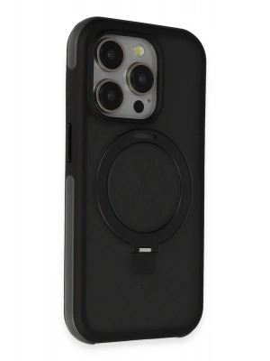 Joko iPhone 15 Pro Zorda Airbag Magsafe Standlı Kapak - Siyah