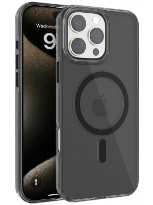 Joko iPhone 16 Pro Max Gleam PC Sert Magsafe Kılıf - Siyah