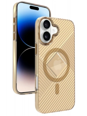 Joko iPhone 16 Stella PC Sert Magsafe Kılıf - Gold