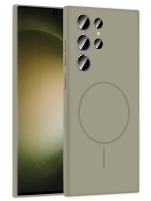 Joko Samsung Galaxy S23 Ultra Kılıf Jully Magsafe Kapak - Çöl Titanyum