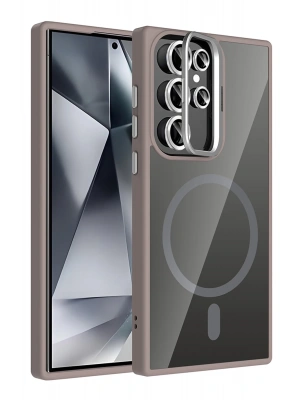 Joko Samsung Galaxy S25 Ultra Remim Lensli Magsafe Standlı Kapak - Titan Gri