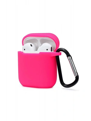Newface Airpods 2 (2.nesil) Sert Silikon Kılıf - Pembe