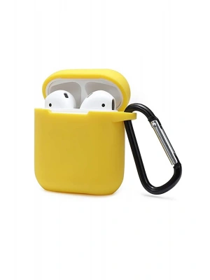 Newface Airpods 2 (2.nesil) Sert Silikon Kılıf - Sarı