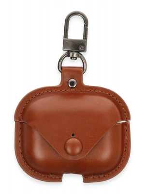 Newface Airpods 3 (3.nesil) Çanta Deri Kılıf - Taba