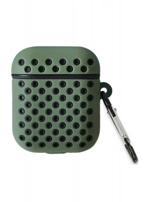 Newface Airpods 3 (3.nesil) Spor Delikli Kılıf - Haki Yeşil-Siyah