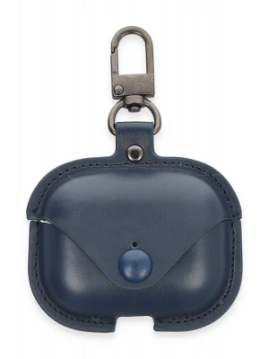 Newface Airpods Pro 2 (2.nesil) Çanta Deri Kılıf - Lacivert