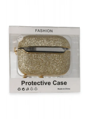 Newface Airpods Pro 2 (2.nesil) Spell Simli Kılıf - Gold