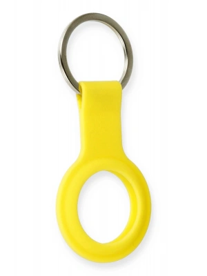 Newface Airtag Silikon Kılıf - Sarı