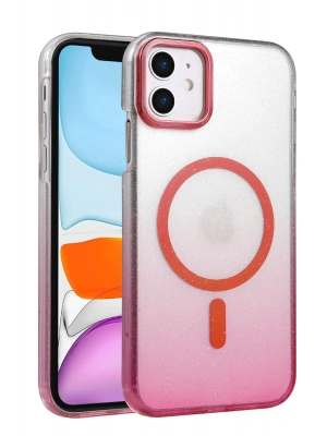 Newface Apple iPhone 11 Glossy Magsafe Kapak - Pembe