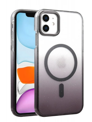 Newface Apple iPhone 12 Glossy Magsafe Kapak - Siyah