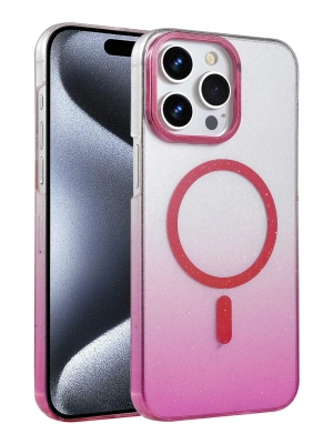 Newface Apple iPhone 14 Pro Max Glossy Magsafe Kapak - Pembe