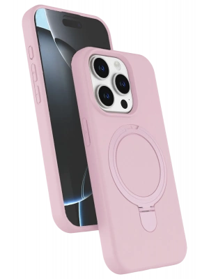 Newface Apple iPhone 14 Pro Max Regal Magsafe Standlı Kapak - Açık Pembe