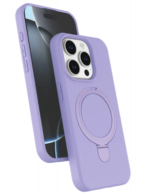 Newface Apple iPhone 14 Pro Max Regal Magsafe Standlı Kapak - Lila