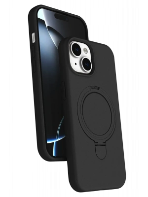 Newface Apple iPhone 14 Regal Magsafe Standlı Kapak - Siyah