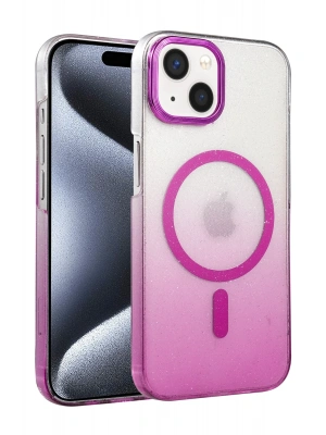 Newface Apple iPhone 15 Plus Glossy Magsafe Kapak - Mor