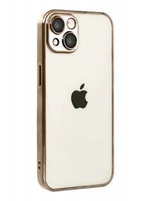 Newface Apple iPhone 15 Razer Lensli Silikon - Çöl Titanyum