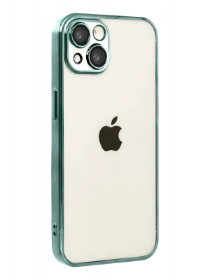 Newface Apple iPhone 15 Razer Lensli Silikon - Yeşil