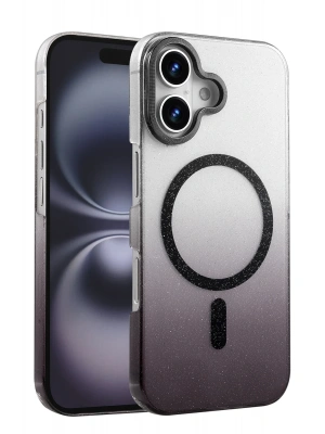 Newface Apple iPhone 16 Plus Glossy Magsafe Kapak - Siyah