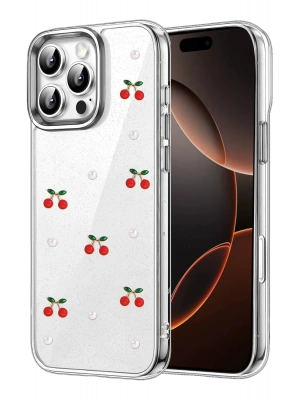 Newface Apple iPhone 16 Pro Fiyonk Desenli Kapak - Desen 9