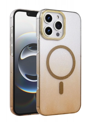 Newface Apple iPhone 16 Pro Max Glossy Magsafe Kapak - Çöl Titanyum