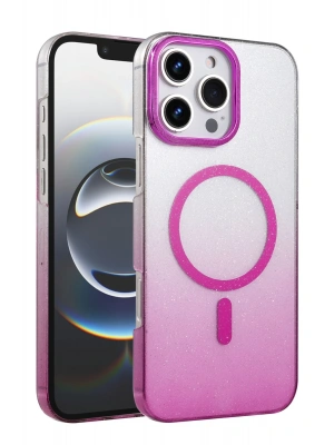 Newface Apple iPhone 16 Pro Max Glossy Magsafe Kapak - Mor