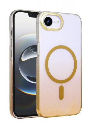 Newface Apple iPhone 16E Glossy Magsafe Kapak - Çöl Titanyum