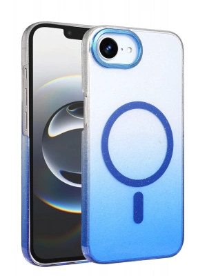 Newface Apple iPhone 16E Glossy Magsafe Kapak - Mavi