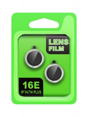 Newface Apple iPhone 16E Raze Metal Kamera Lens - Gümüş