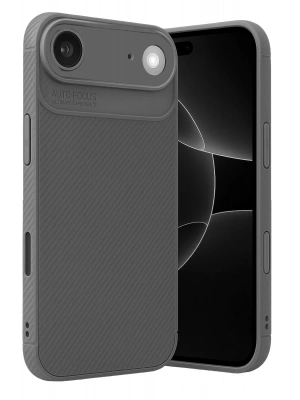 Newface Apple iPhone 17 Air Auto Focus Karbon Kapak - Gri