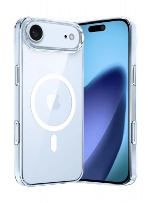 Newface Apple iPhone 17 Air Combo Sert Şeffaf Magsafe Kapak - Şeffaf