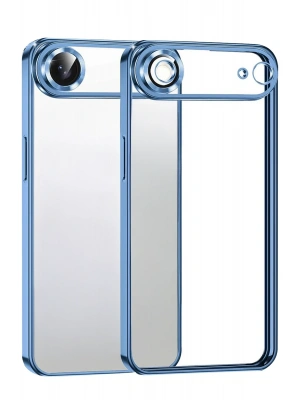 Newface Apple iPhone 17 Air Razer Lensli Silikon - Açık Mavi