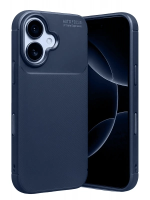 Newface Apple iPhone 17 Auto Focus Karbon Kapak - Lacivert