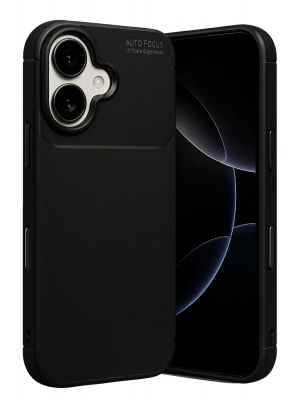 Newface Apple iPhone 17 Auto Focus Karbon Kapak - Siyah
