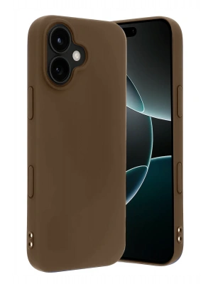 Newface Apple iPhone 17 First Silikon - Kahverengi