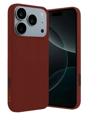 Newface Apple iPhone 17 Pro First Silikon - Bordo