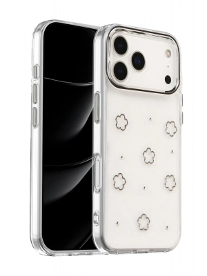 Newface Apple iPhone 17 Pro Fiyonk Desenli Kapak - Desen 2