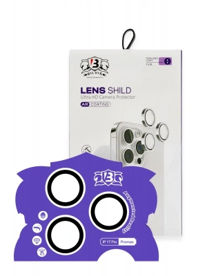 Newface Apple iPhone 17 Pro Max Bilvis Titan Kamera Lens - Gümüş