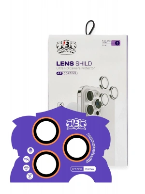 Newface Apple iPhone 17 Pro Max Bilvis Titan Kamera Lens - Turuncu