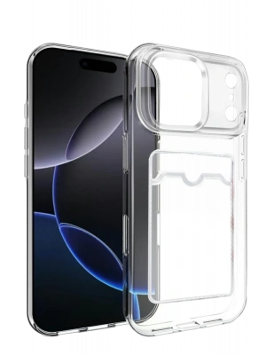 Newface Apple iPhone 17 Pro Max Kart Şeffaf Silikon - Şeffaf