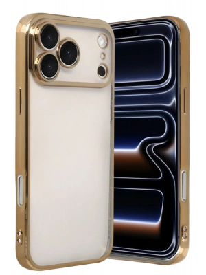 Newface Apple iPhone 17 Pro Max Razer Lensli Silikon - Gold