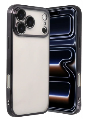 Newface Apple iPhone 17 Pro Max Razer Lensli Silikon - Siyah